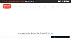 Desktop Screenshot of homecareassistance-toronto.com